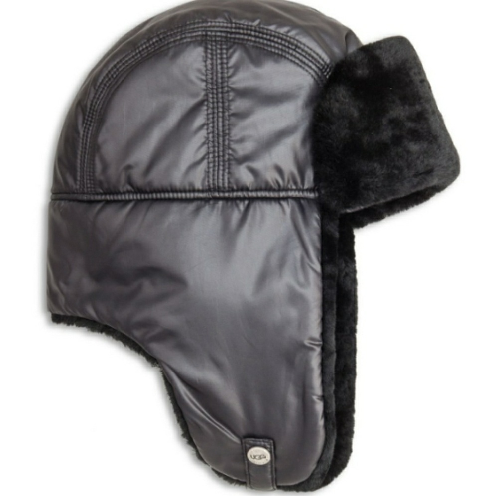 NEW Ugg Australia Aviator Hat Black O/S